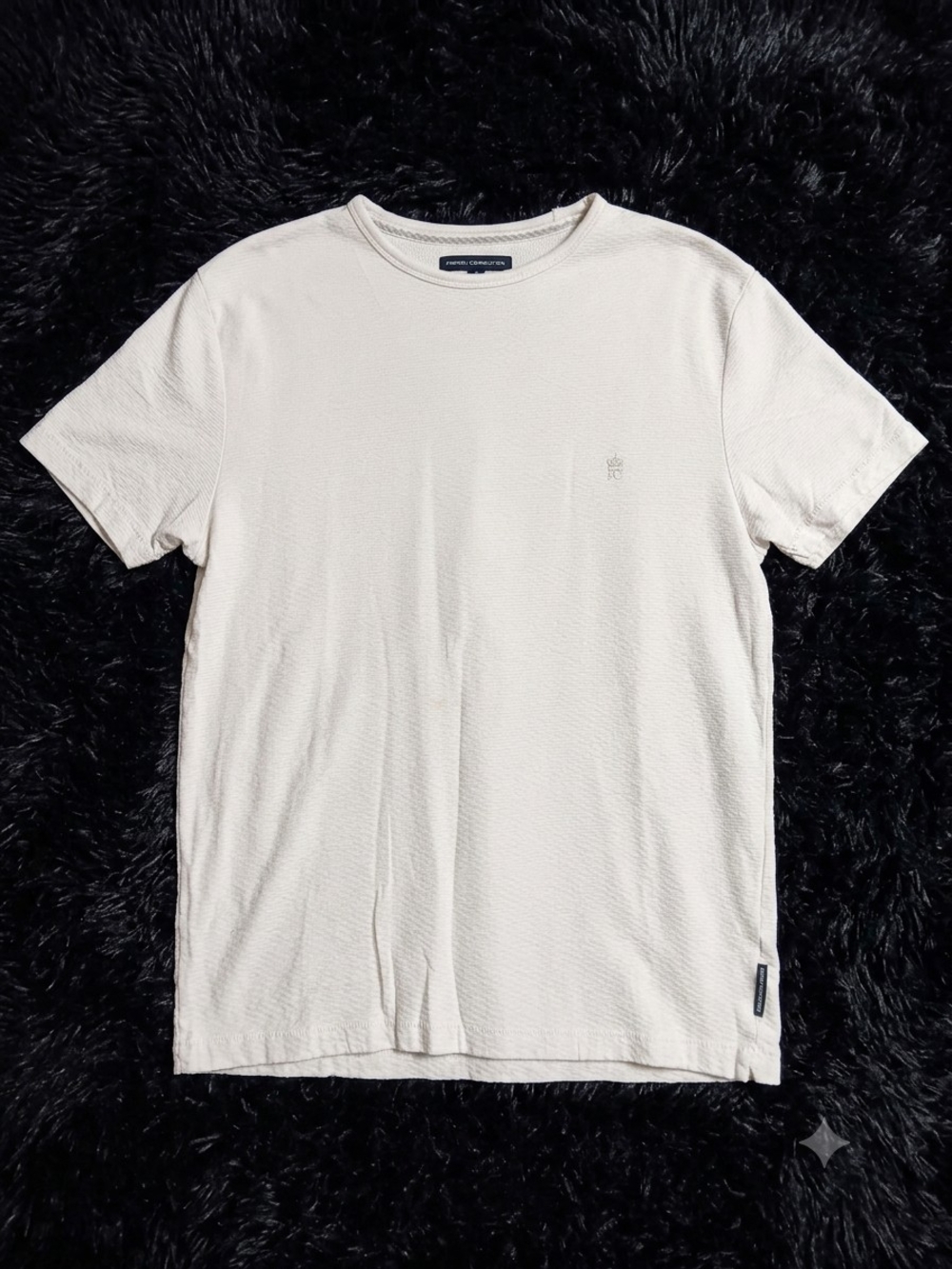 French Connection Off-White Short Sleeve Crew Tee